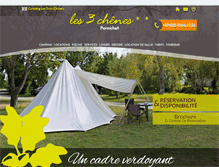 Tablet Screenshot of camping-lestroischenes.com